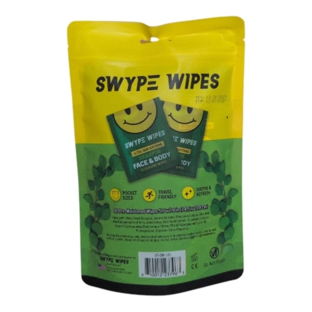 Swype Wipes Eucalyptus Cleansing Wipes 30pk